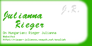 julianna rieger business card